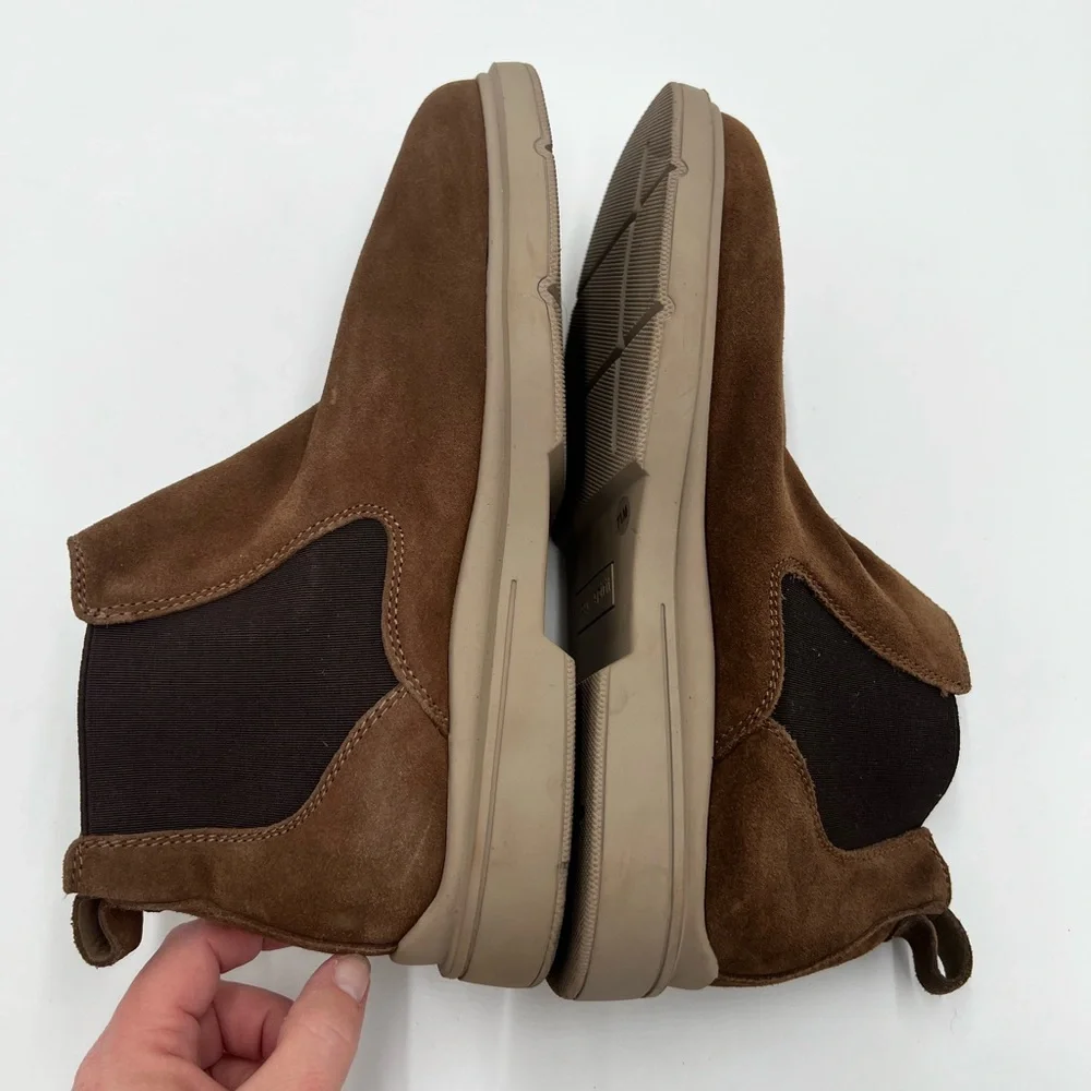 Men's Easy Spirit Brooks Ankle‎ Boot color otter/coffee Bean size 7.5.